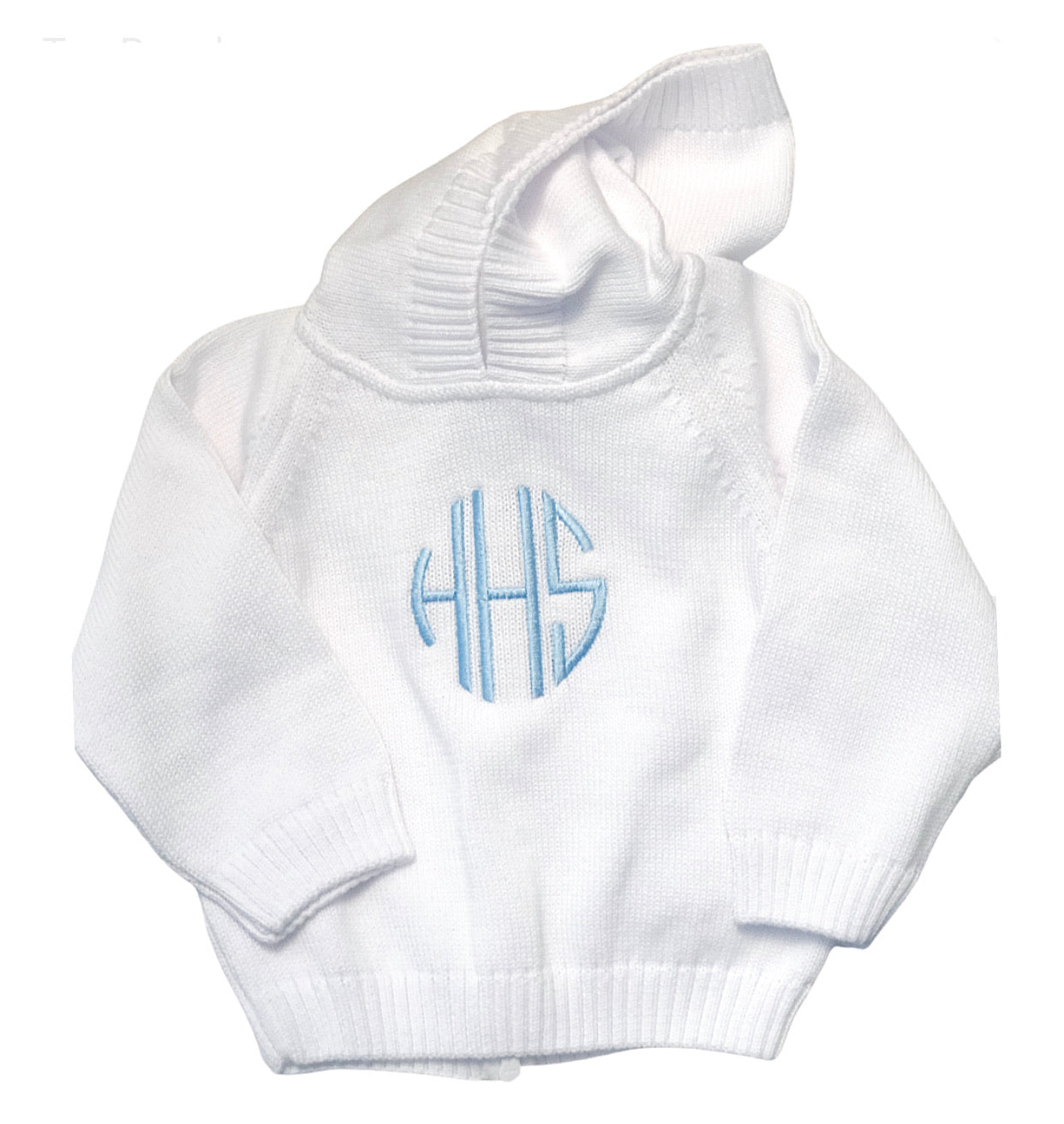 White sweater hot sale with hood