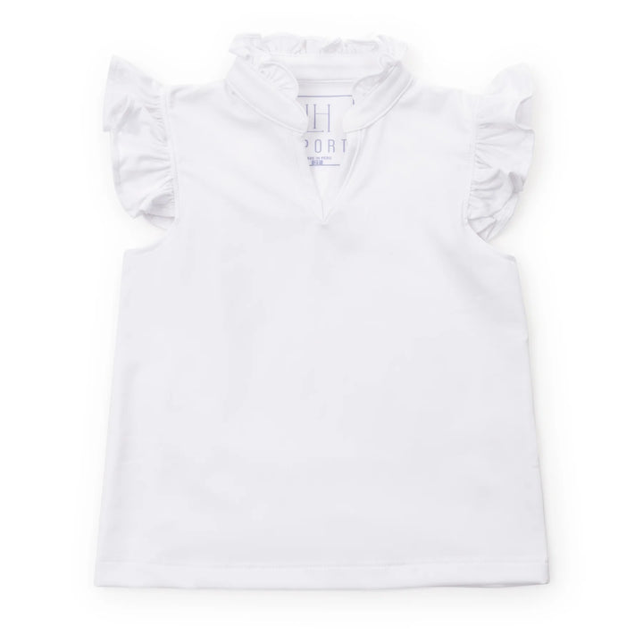 Ellie Sleeveless Performance Top: White – Loozieloo Children